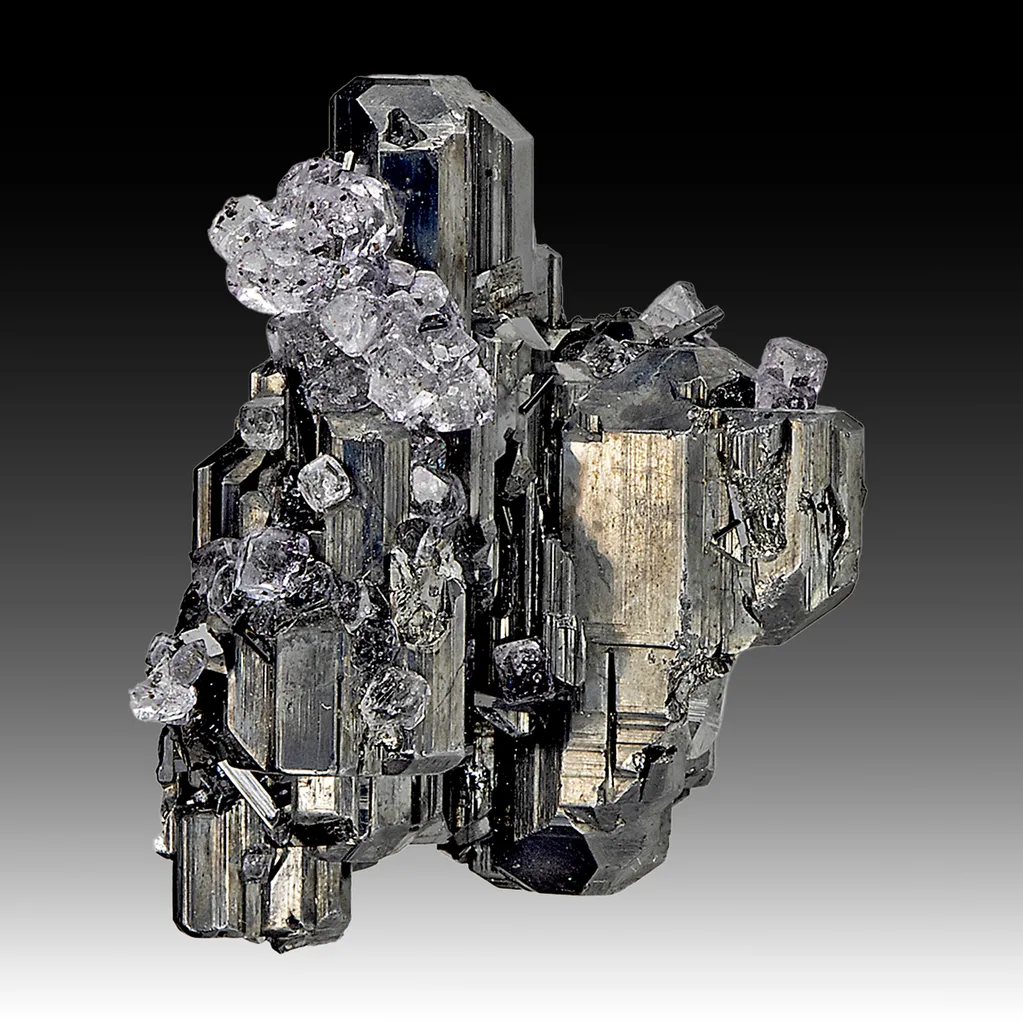 Bournonite with Fluorite image