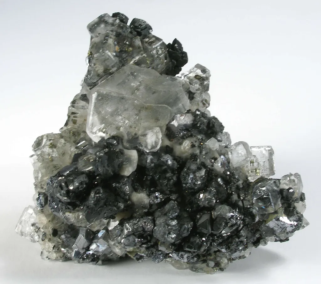 Bournonite With Fluorite and Galena image