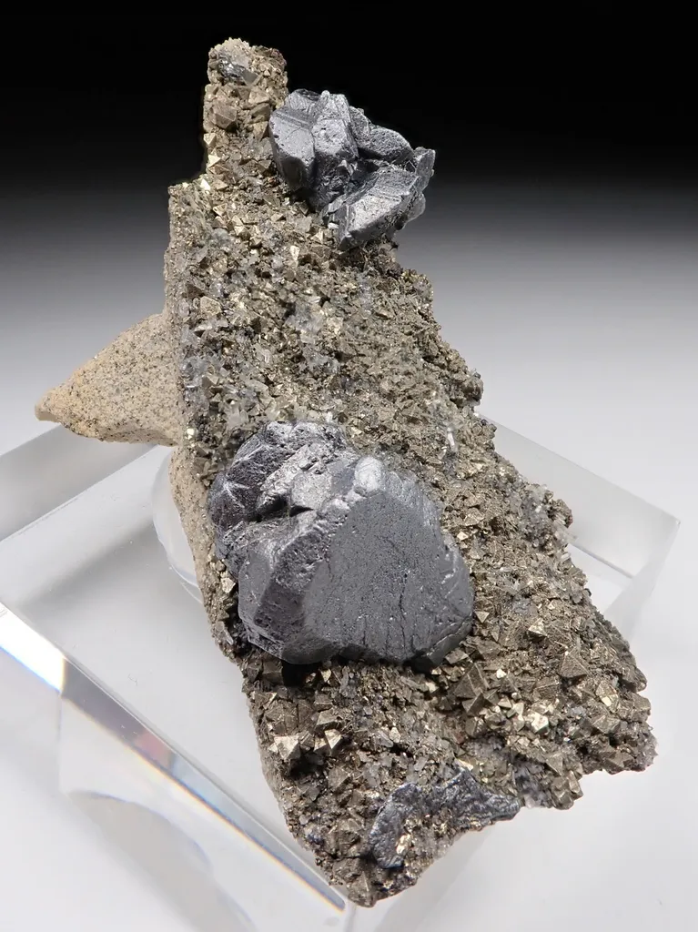 Bournonite with Pyrite image