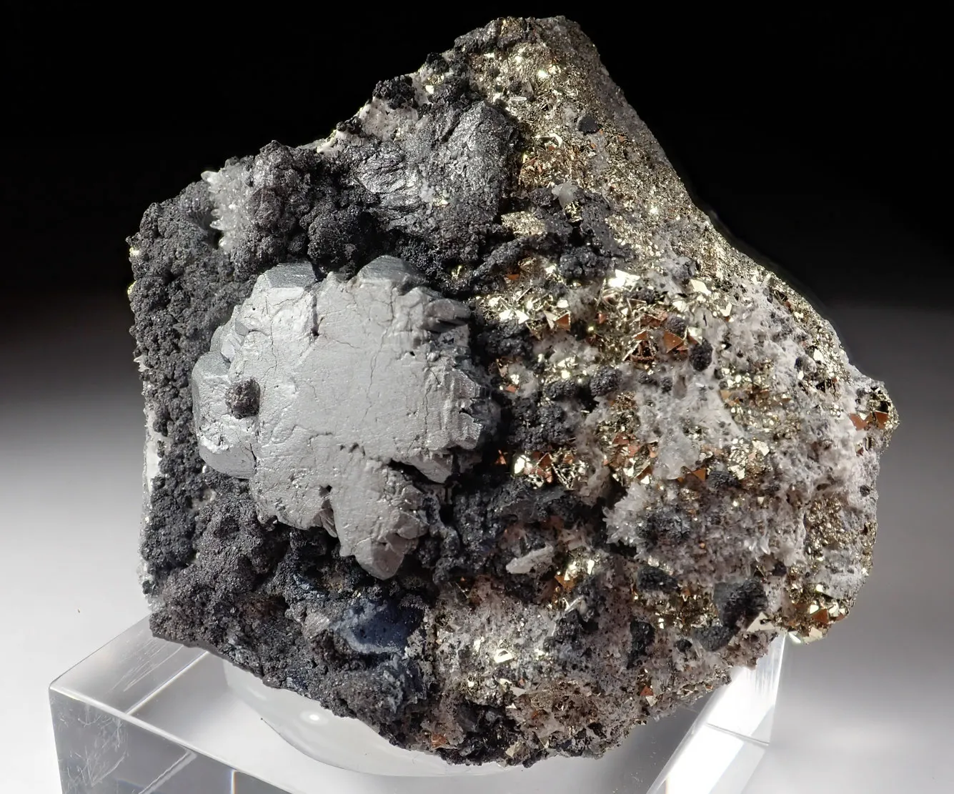 Bournonite with Pyrite - image 1