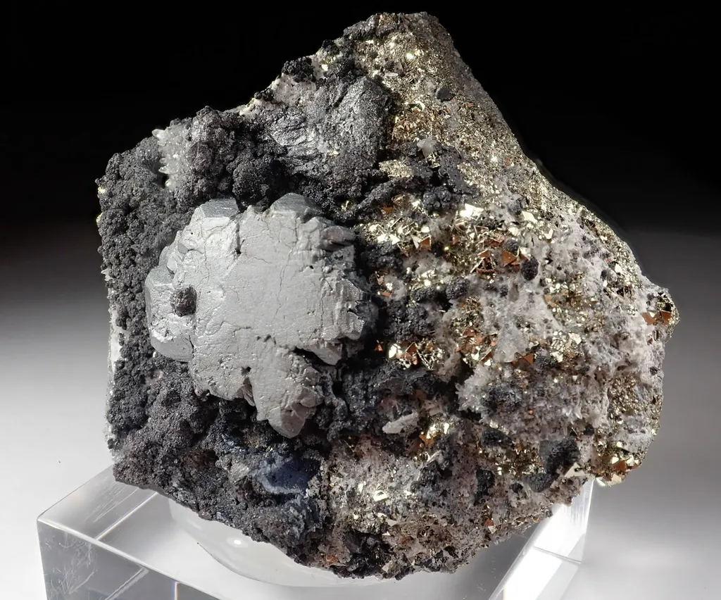 Bournonite with Pyrite image