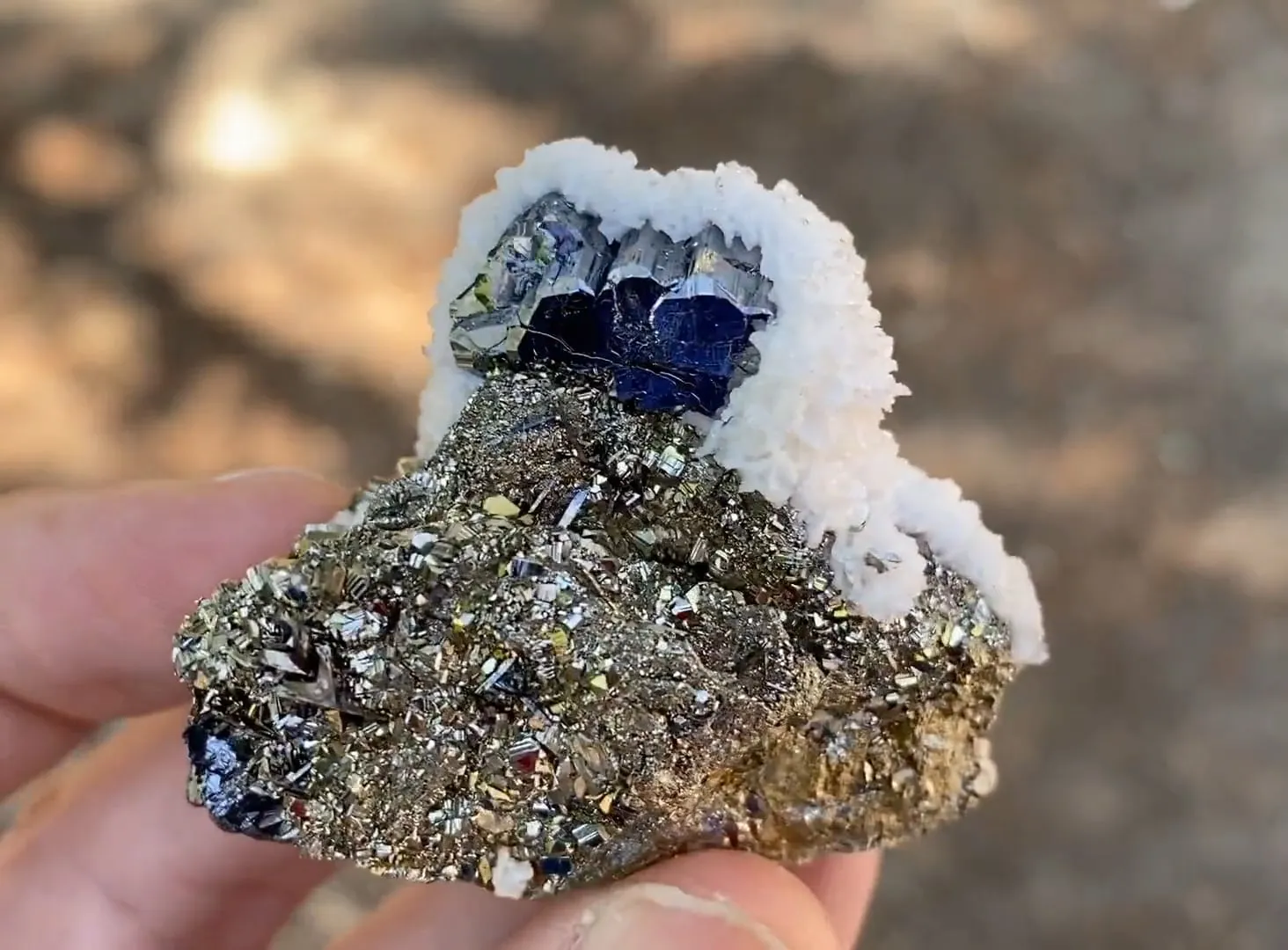 Bournonite with Pyrite and Calcite - image 5