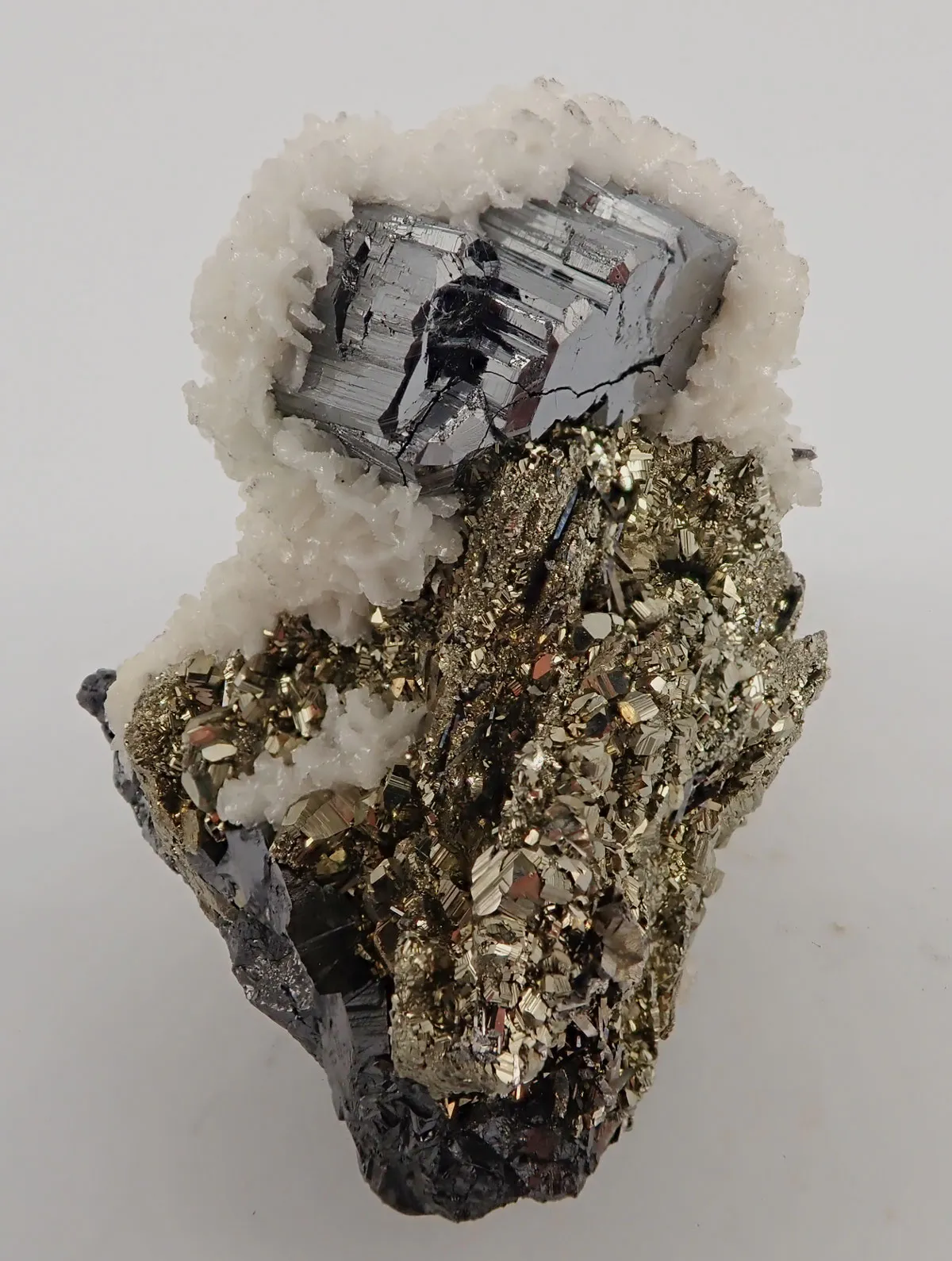 Bournonite with Pyrite and Calcite - image 3