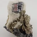 Bournonite with Pyrite and Calcite - image 2