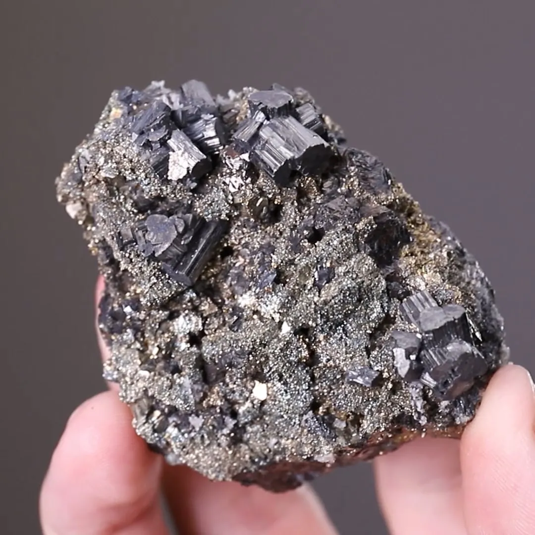 Bournonite with Pyrite - image 2
