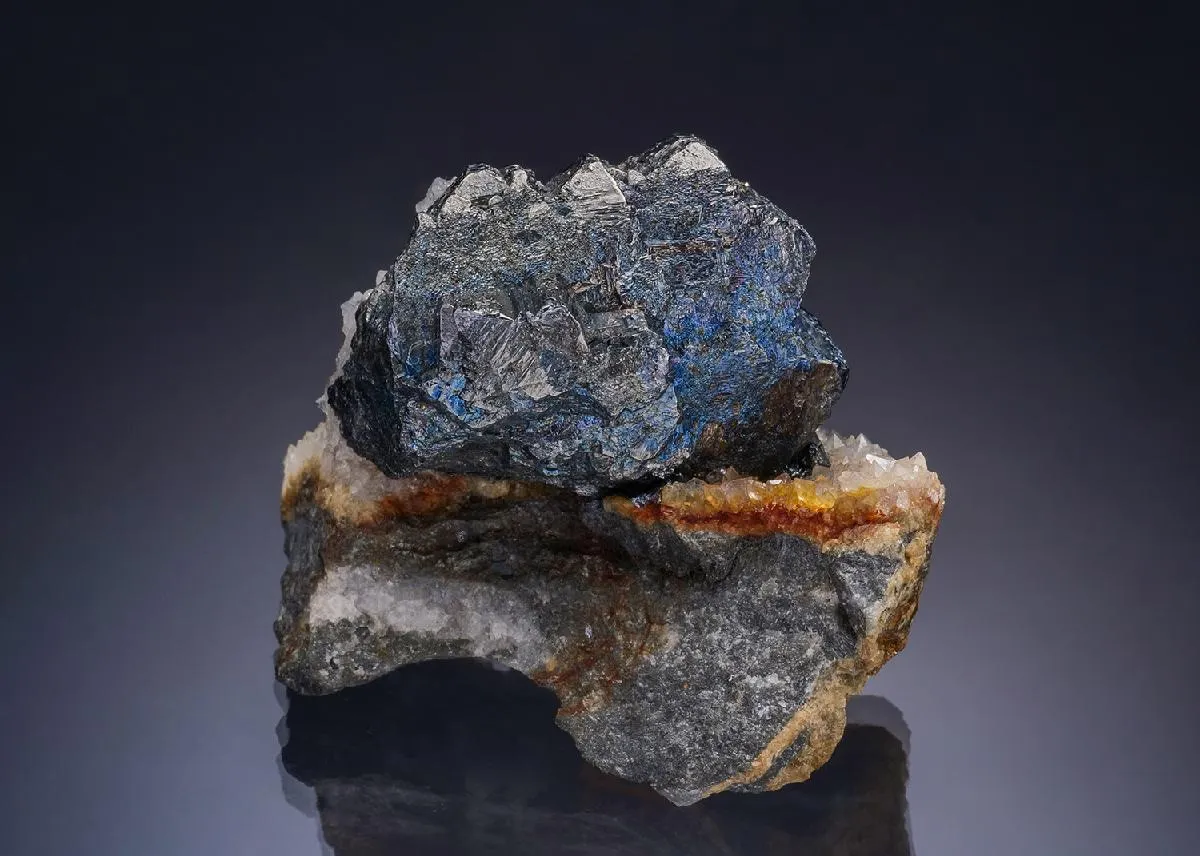 Bournonite with Quartz - image 1