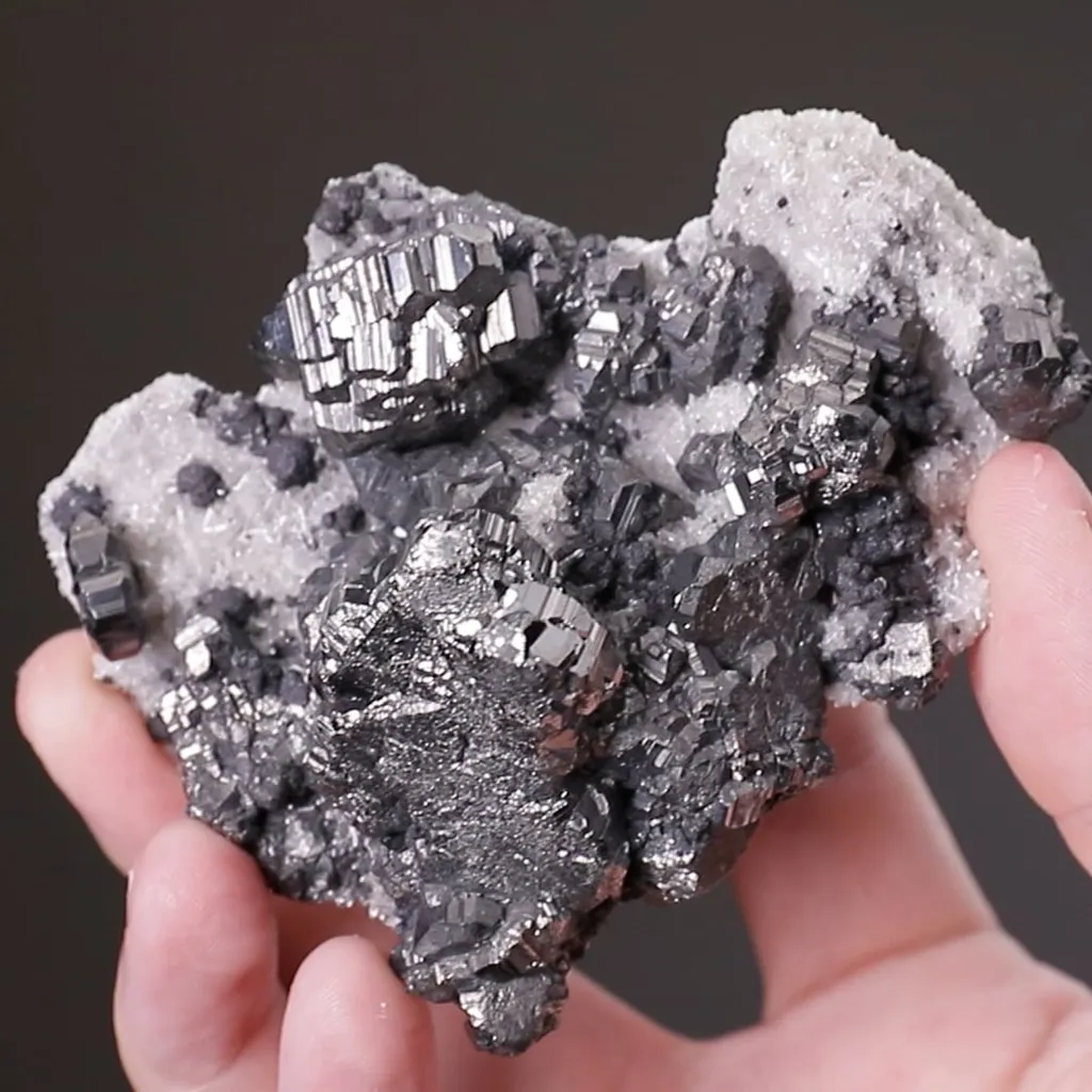 Bournonite with Quartz - image 2