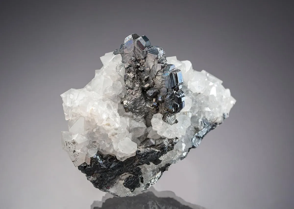 Bournonite with Quartz - image 1