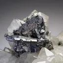Bournonite with Quartz and Pyrite - image 1