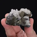 Bournonite with Quartz and Pyrite - image 2