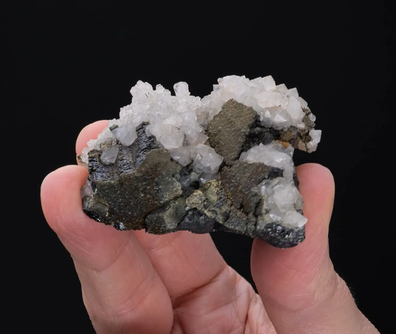 Bournonite with Quartz and Pyrite - image 2