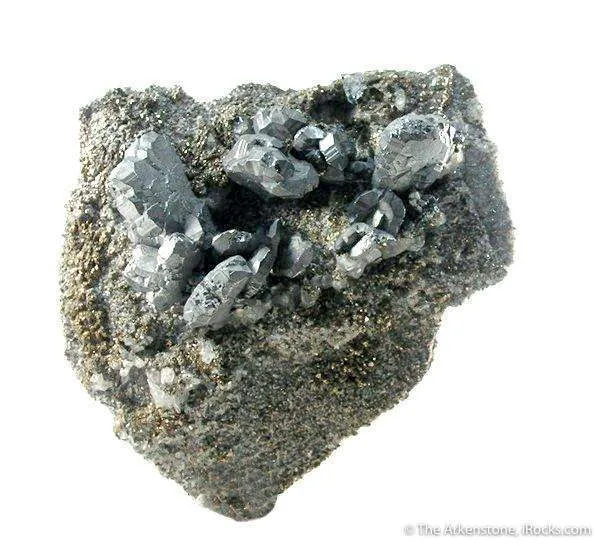 Bournonite With Quartz And Pyrite image