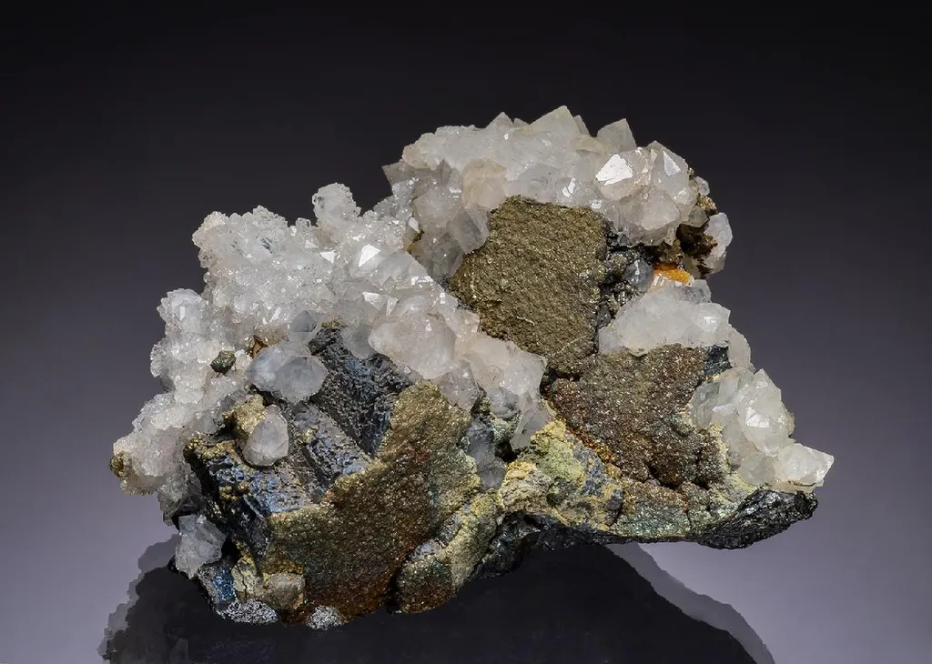 Bournonite with Quartz and Pyrite image