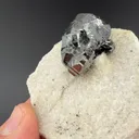 Bournonite with Quartz - image 2