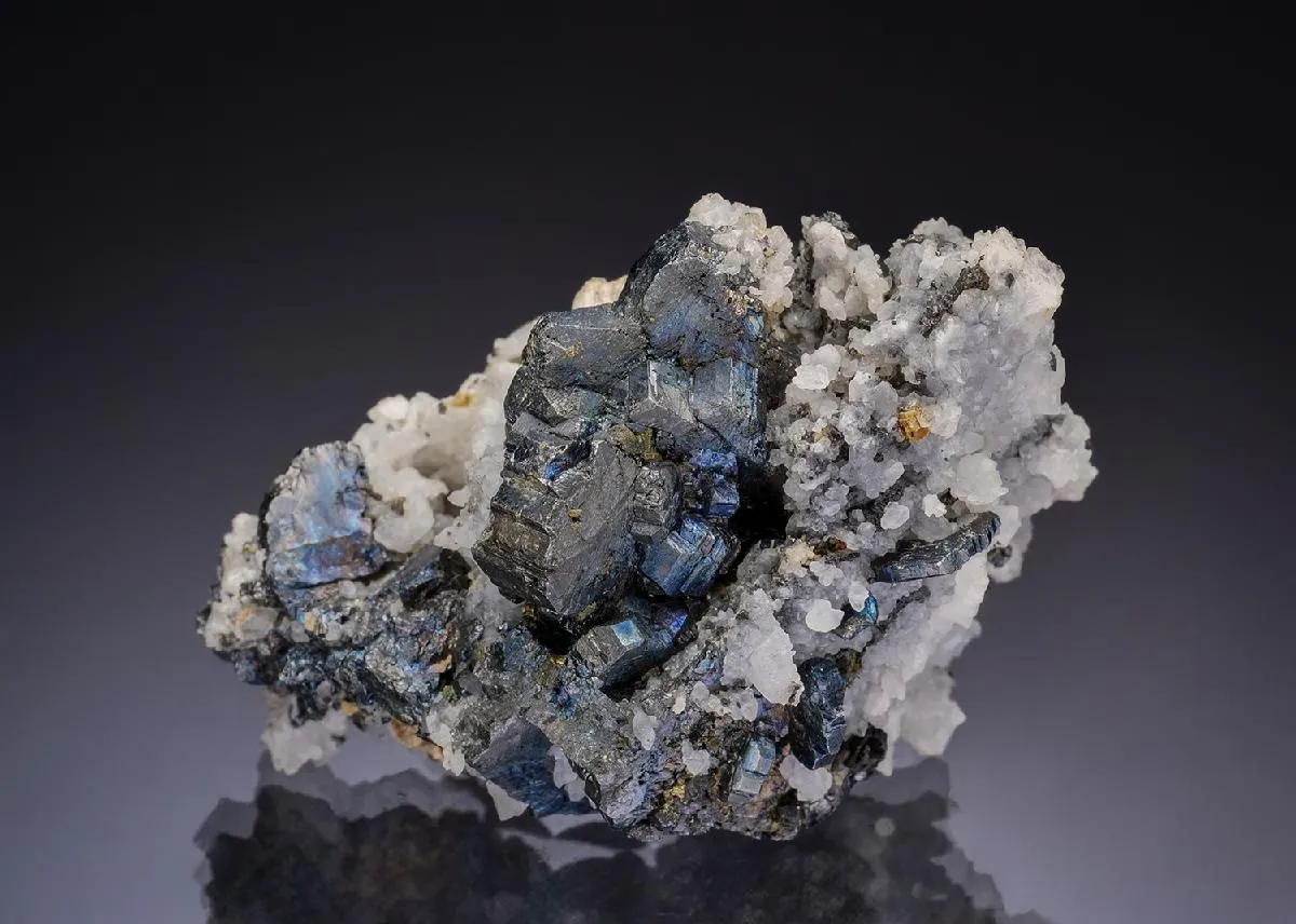 Bournonite with Quartz - image 1