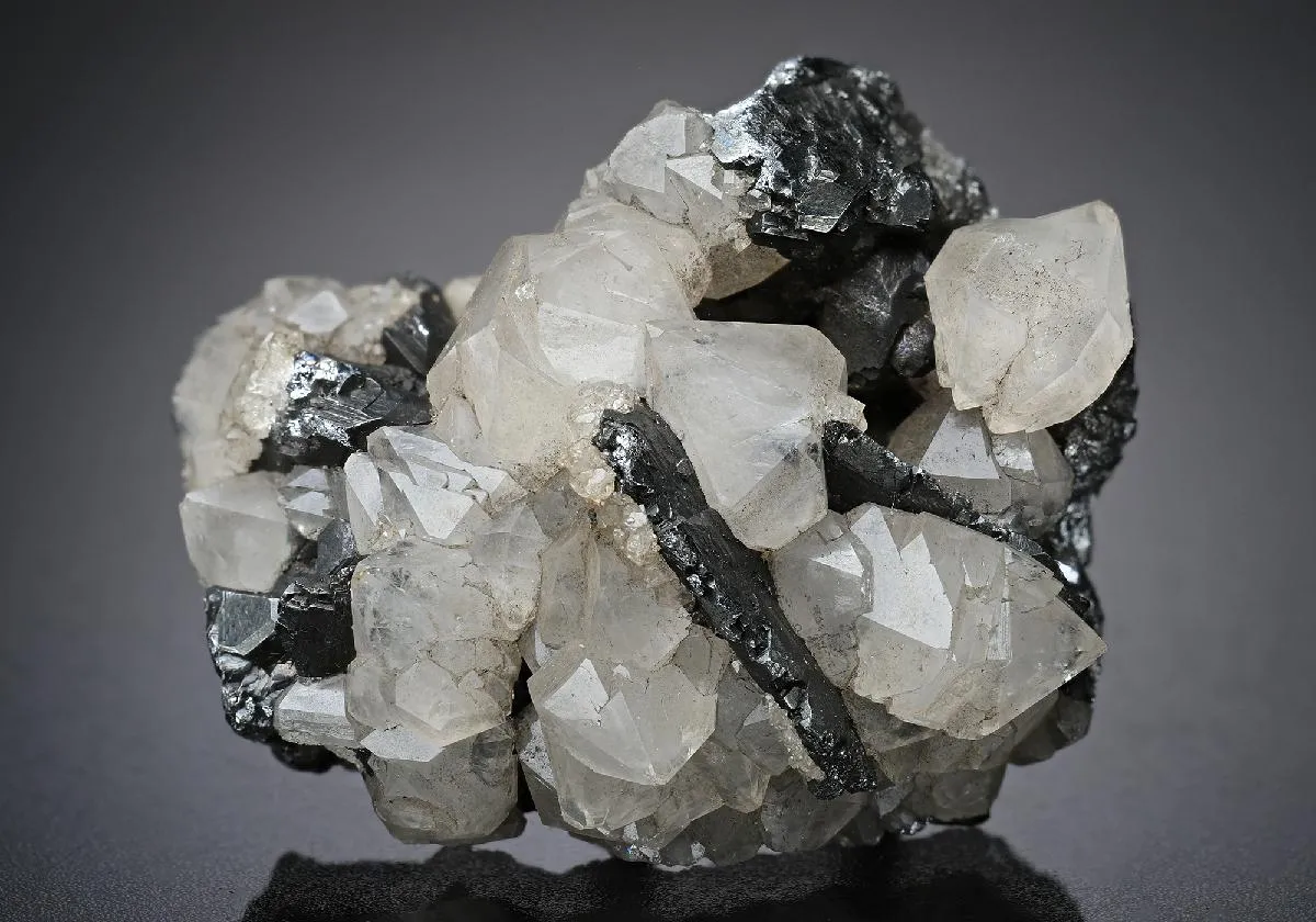 Bournonite with Quartz - image 1