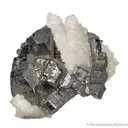 Bournonite with Quartz ps. Barite - image 3
