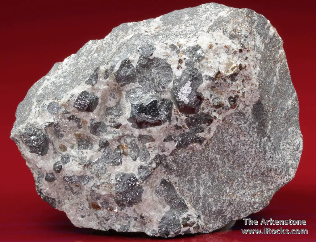 Braunite Crystals with Hedyphane - image 2