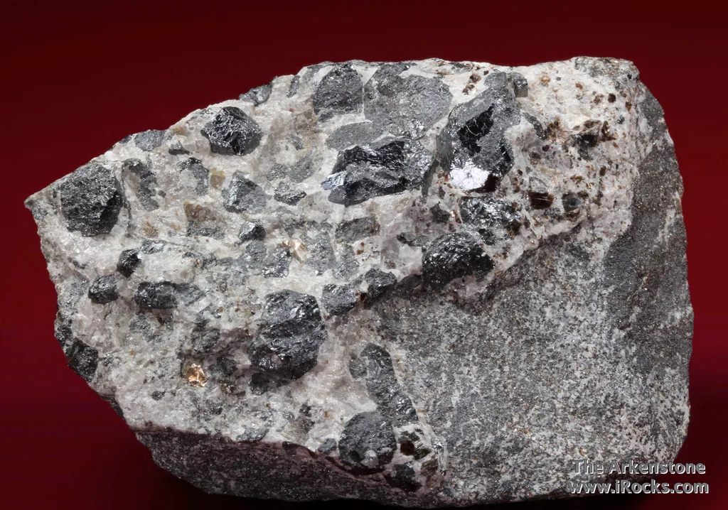 Braunite Crystals with Hedyphane image