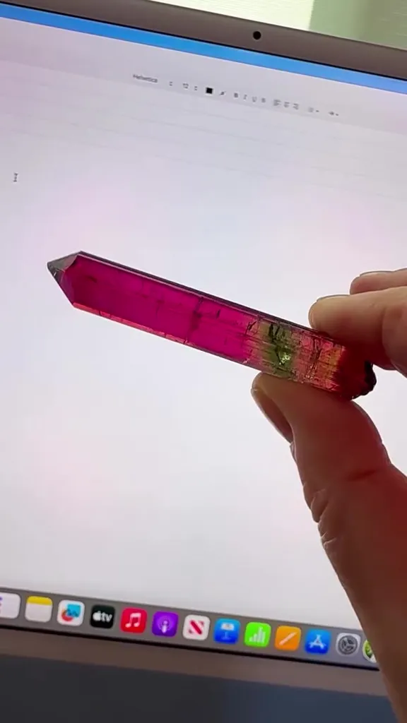 BRAZILIAN Tourmaline — PLEOCHROISM ON FULL DISPLAY image