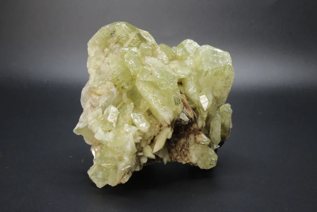 Brazilianite crystal cluster
