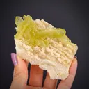 Brazilianite on Albite - image 2