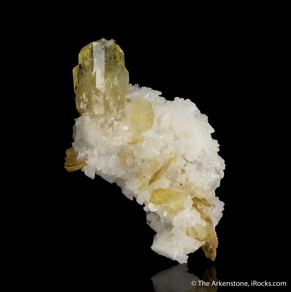 Brazilianite on Albite image