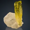 Brazilianite on Beryllonite - image 1