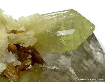 Brazilianite on Quartz - image 3