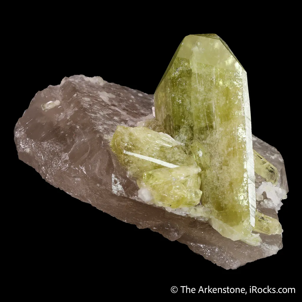 Brazilianite on Quartz - image 5