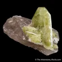 Brazilianite on Quartz - image 5