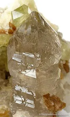 Brazilianite on Quartz - image 2
