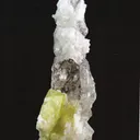 Brazilianite on Quartz with Albite  (illustrated) - image 5