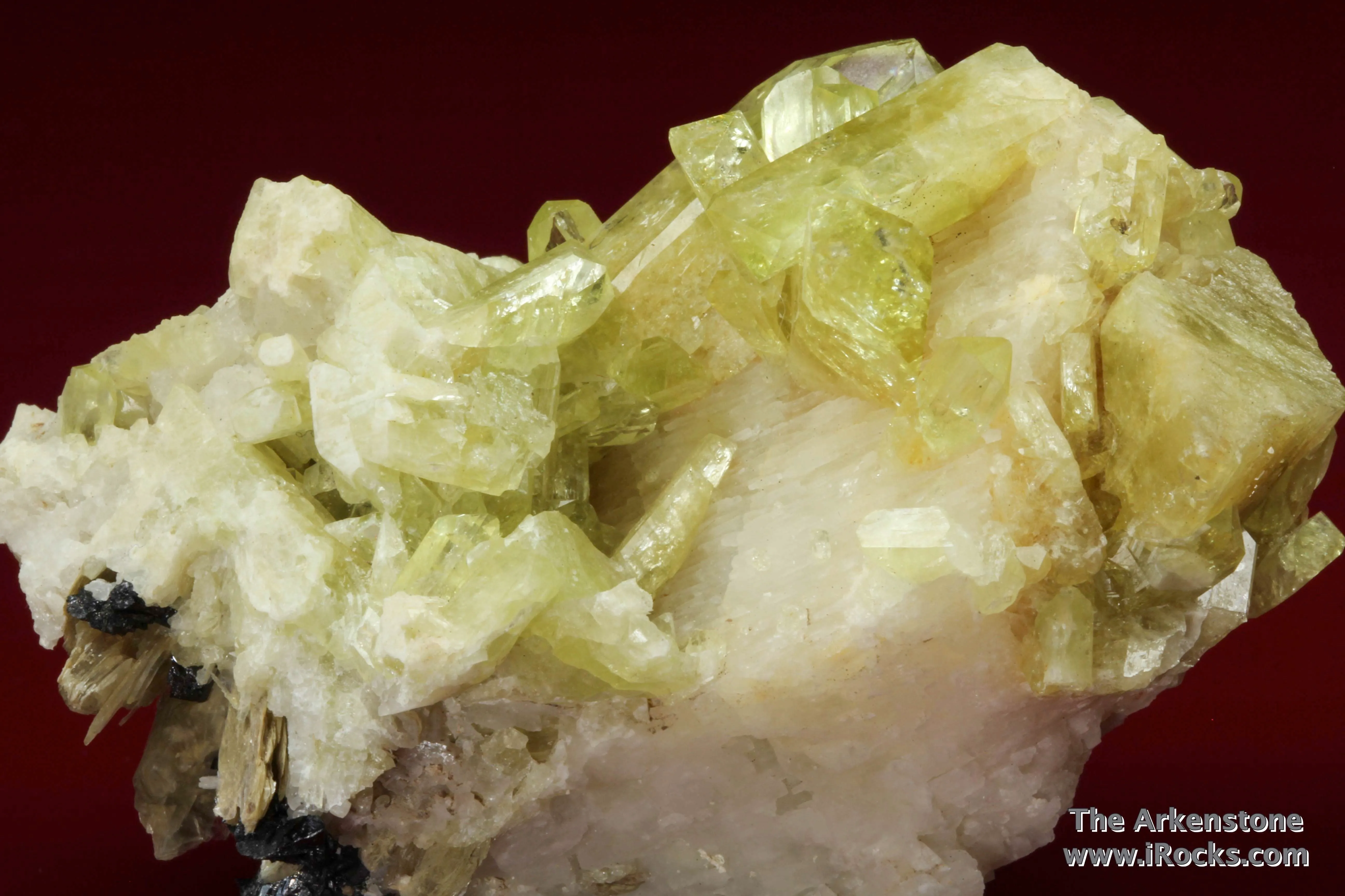 Brazilianite with Cassiterite, Albite, and Muscovite - image 3