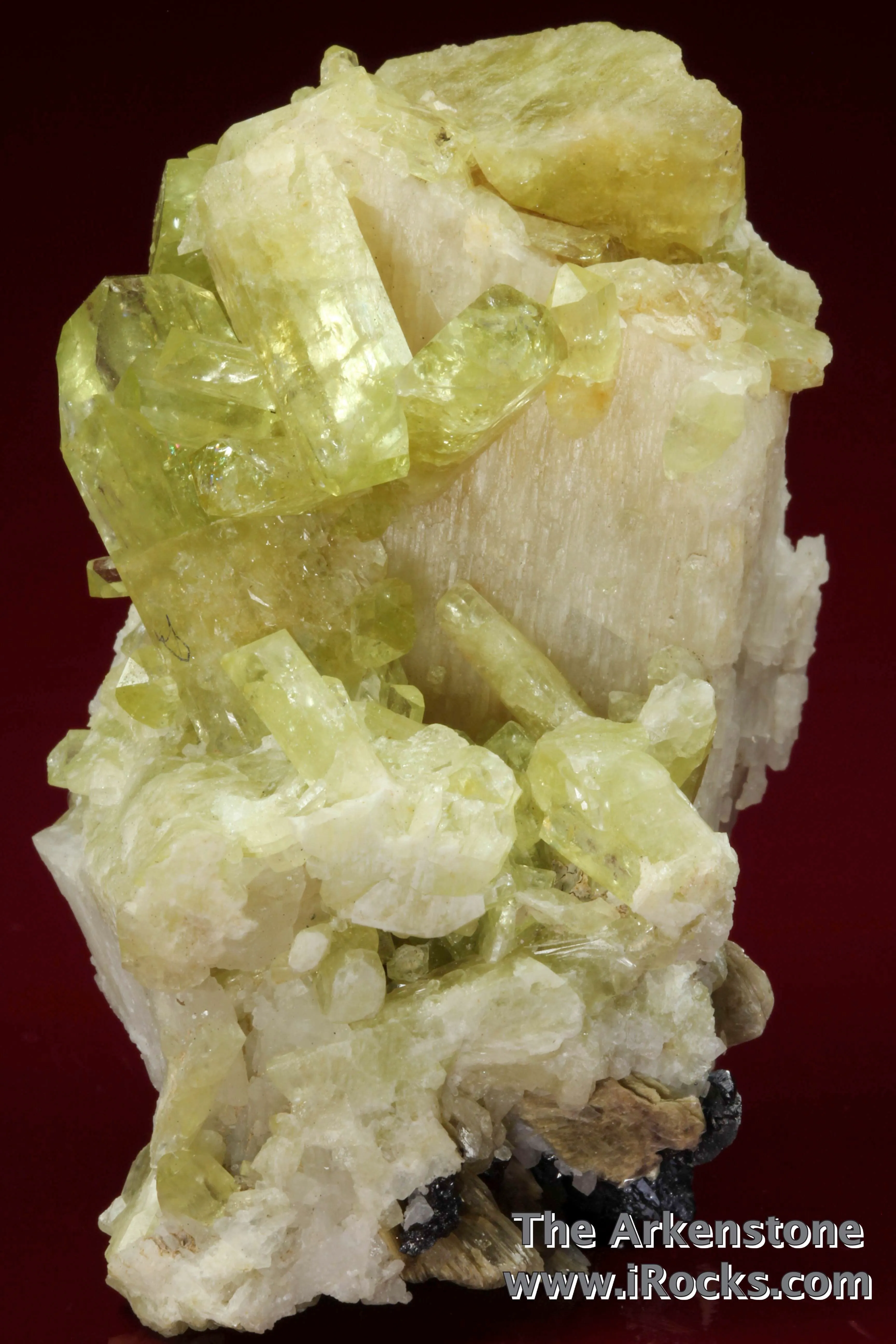 Brazilianite with Cassiterite, Albite, and Muscovite - image 1