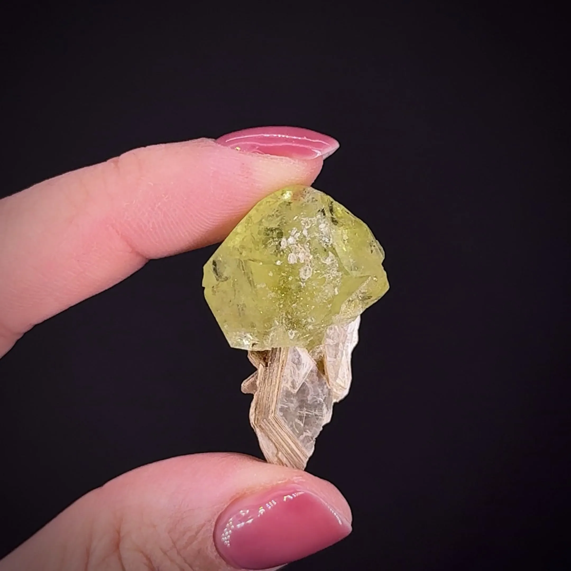 Brazilianite with Muscovite - image 2