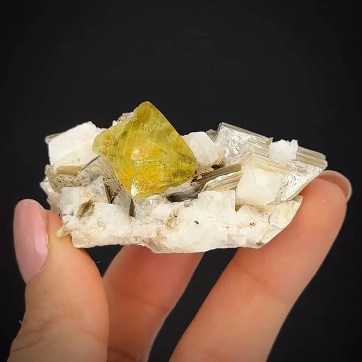 Brazilianite with Muscovite on Albite (circa 1950) - image 2