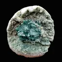Brilliant Huge Marshy Green Apophyllite Flower with Celadonite & Chalcedony | Raw Indian Zeolite Mineral Specimen from Jalgaon DK131 - image 4
