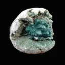 Brilliant Huge Marshy Green Apophyllite Flower with Celadonite & Chalcedony | Raw Indian Zeolite Mineral Specimen from Jalgaon DK131 - image 5