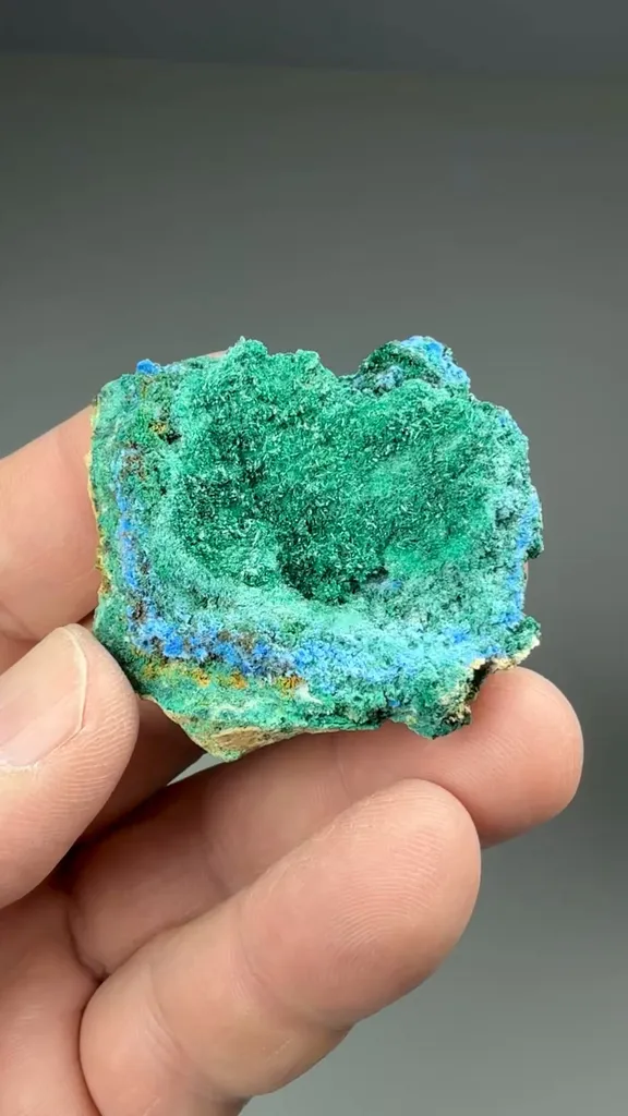 Brochantite with Cyanotrichite - image 2