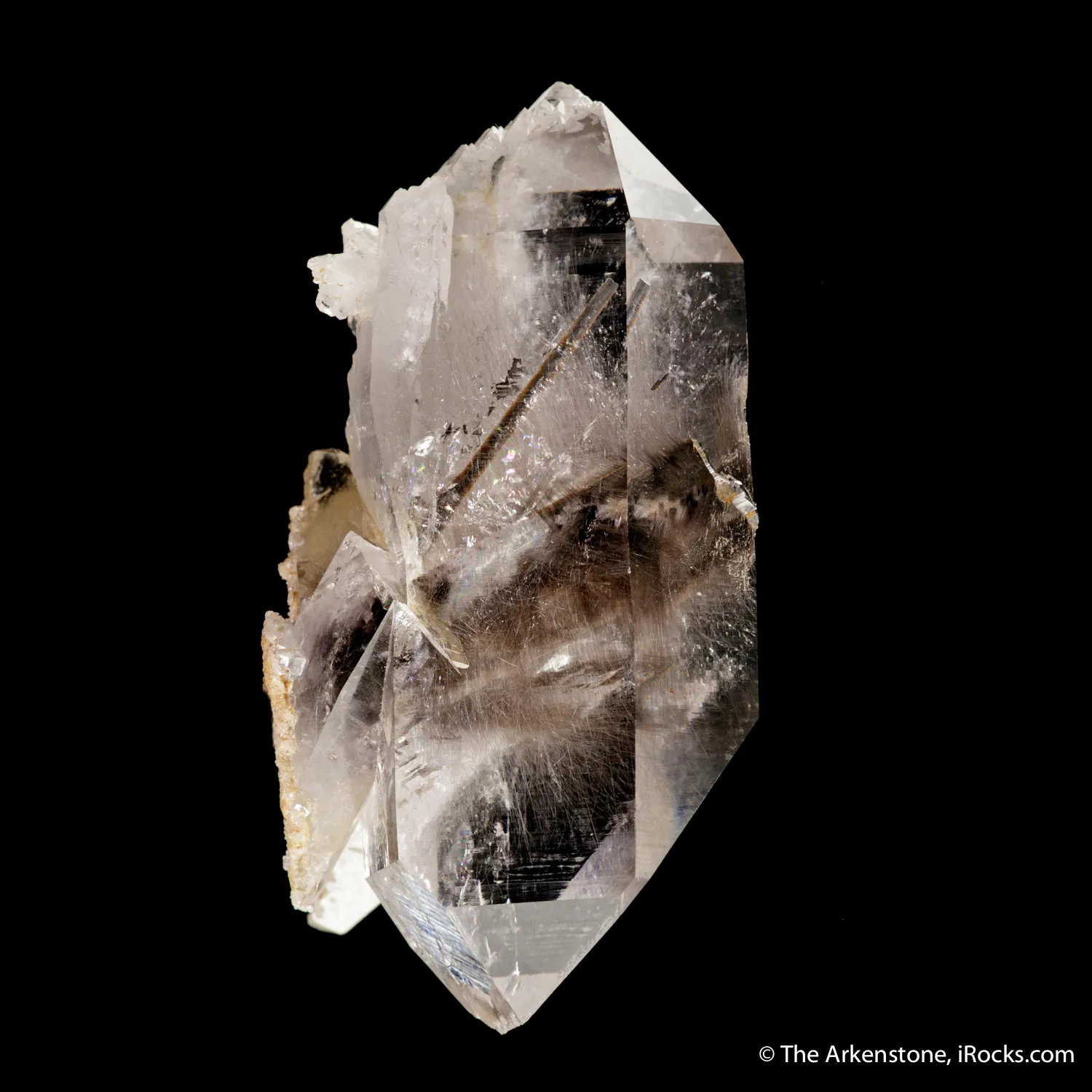 Brookite and Rutile included in Quartz - image 3