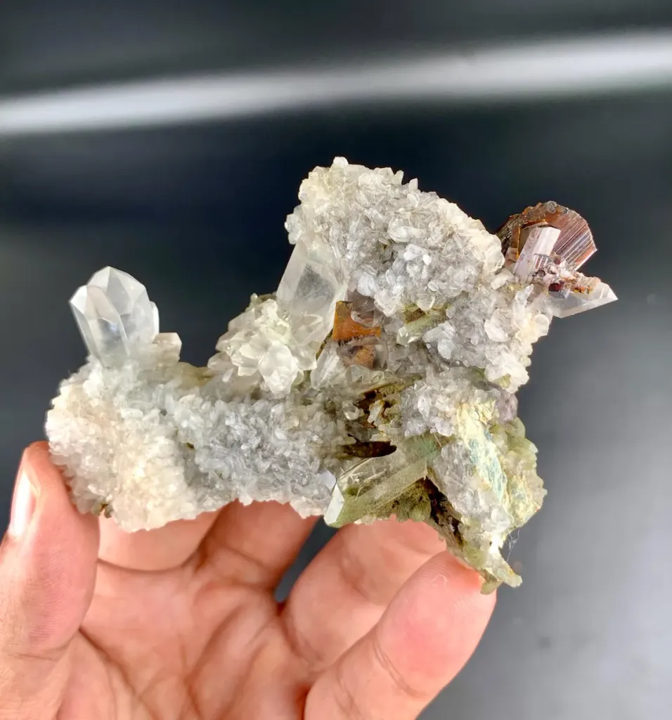 Brookite Cluster with Chlorite Quartz on Matrix from Pakistan - image 3