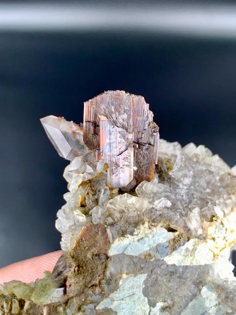 Brookite Cluster with Chlorite Quartz on Matrix from Pakistan - image 6