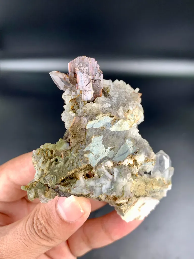 Brookite Cluster with Chlorite Quartz on Matrix from Pakistan - image 5