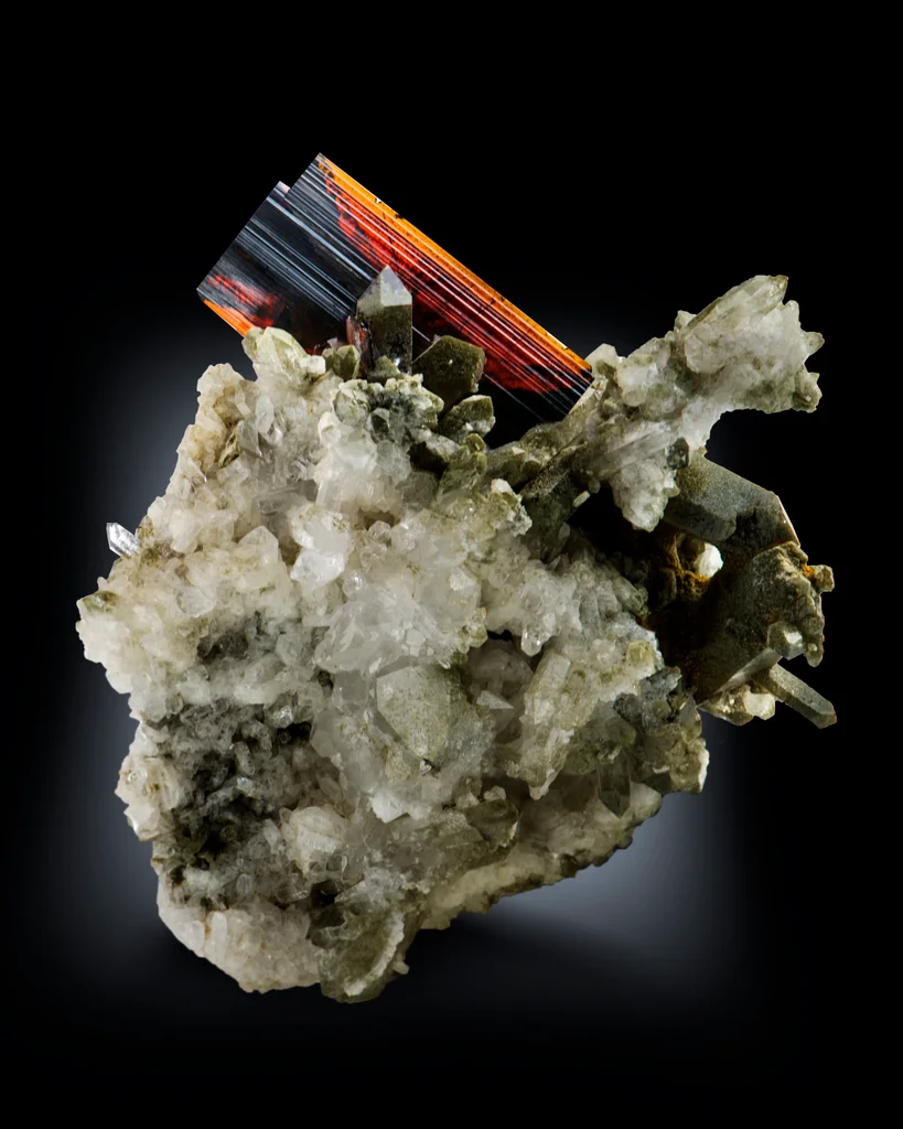 Brookite from Nausherwani quartz mine, Balochistan, Pakistan image