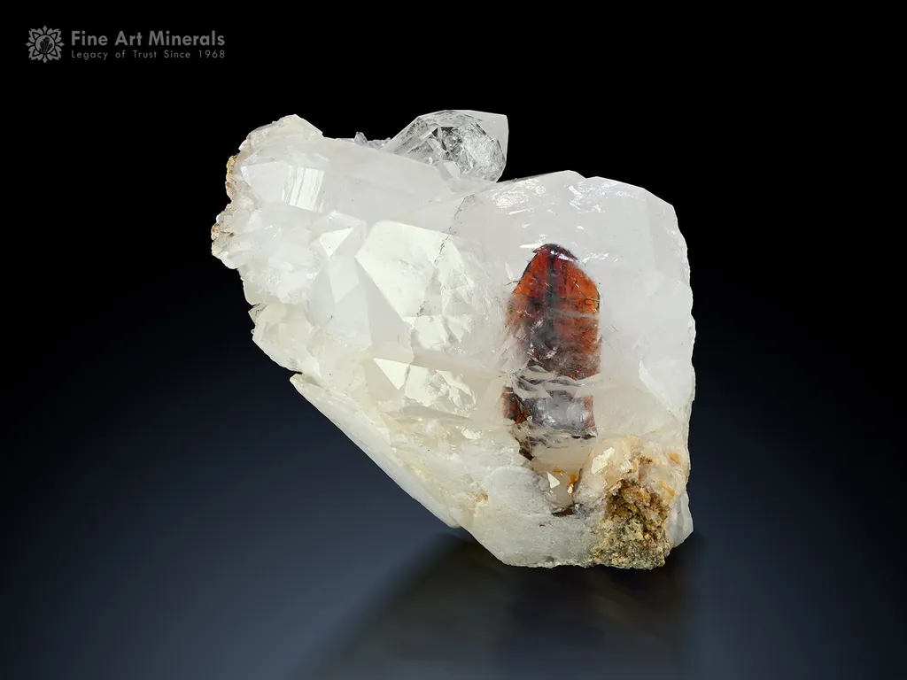 Brookite Included Quartz from Baluchistan Pakistan image