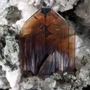 Brookite on Calcite - image 1