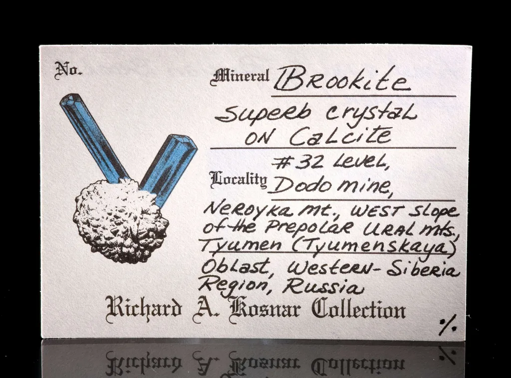 Brookite on Calcite - image 5
