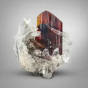 Brookite on Quartz - image 1