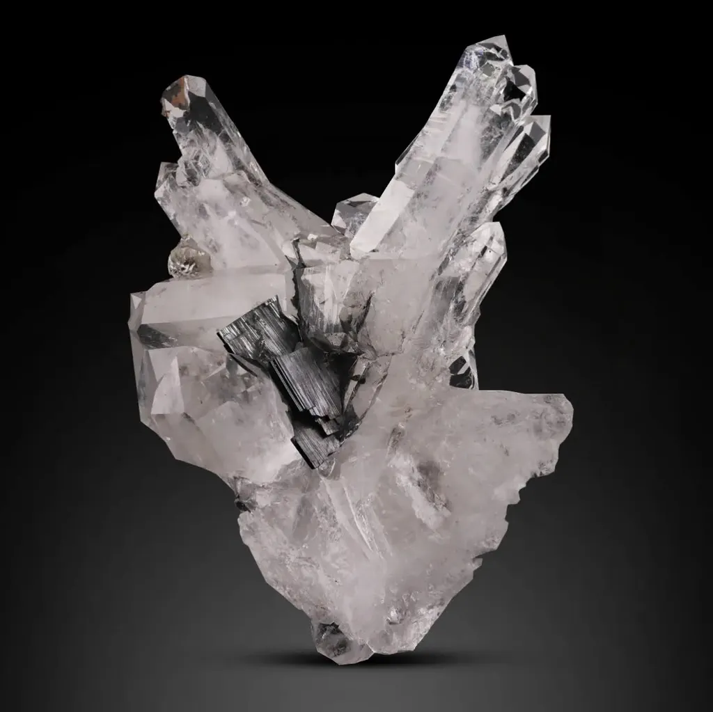 Brookite on Quartz image